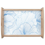 Vintage Peony: Floral Seamless Pattern Serving Tray