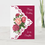 Vintage Peony Flower for Daughter Birthday Card<br><div class="desc">Vintage Peony Flower for Daughter Birthday</div>