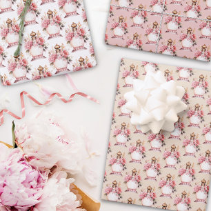 Vintage Perfume Bottle Birthday or Any Occasion Wrapping Paper Sheets