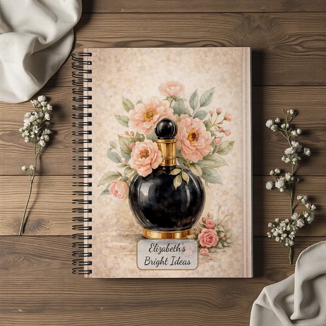Vintage Perfume Bottle Notebook (Creator Uploaded)