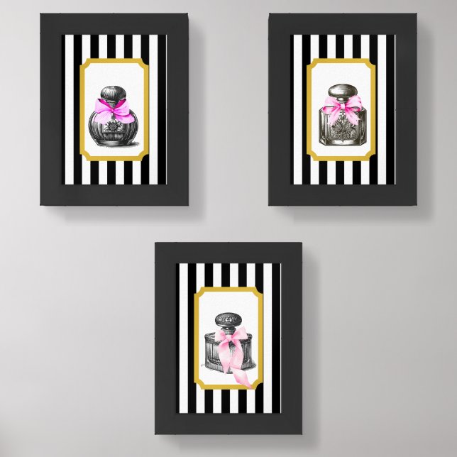 Vintage Perfume Bottle Prints (Front)