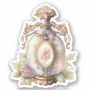 Vintage Perfume Bottle Sticker