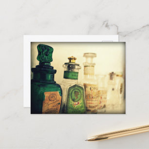 Vintage Perfume Bottle Still Life Postcard