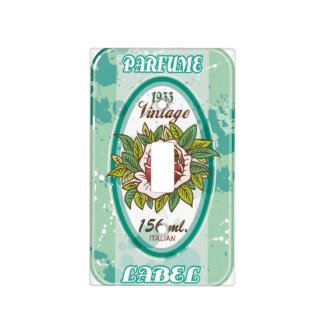 Vintage Perfume Label Light Switch Cover
