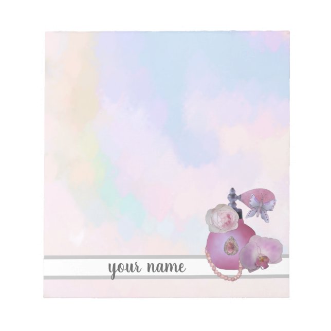 vintage perfume notepad (Front)