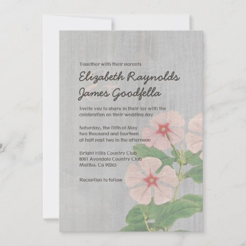 Vintage Periwinkle Wedding Invitations