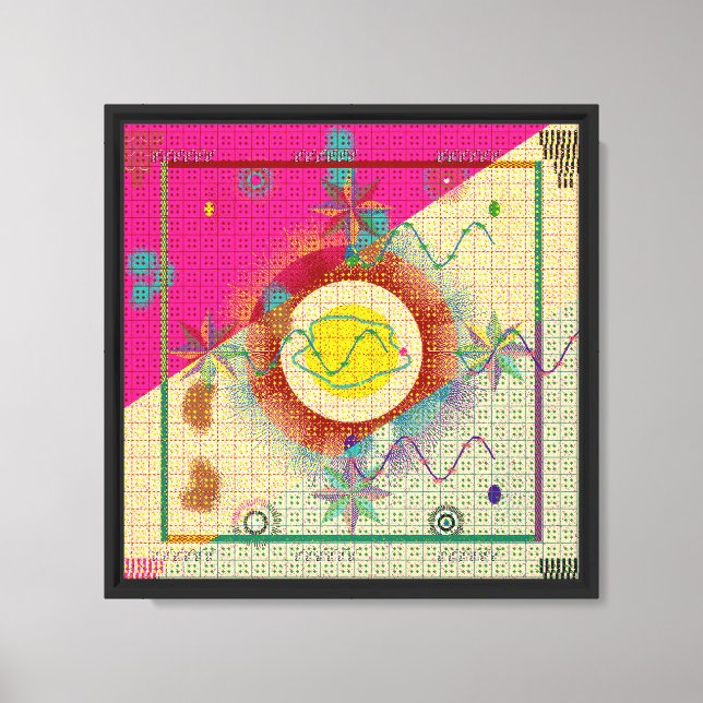 Vintage Persian Carpet Pattern Design  Canvas Print (Front)