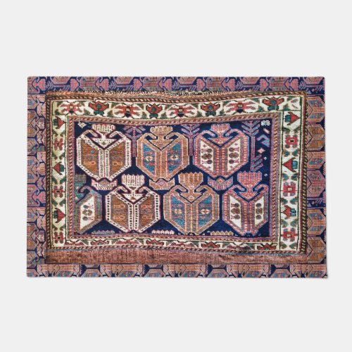 Vintage Persian Oriental Carpet Design Doormat