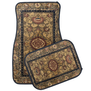 Vintage Persian Oriental Turkish Carpet Pattern Car Floor Mat