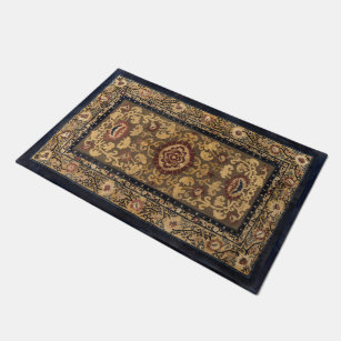 Vintage Persian Oriental Turkish Carpet Pattern Doormat