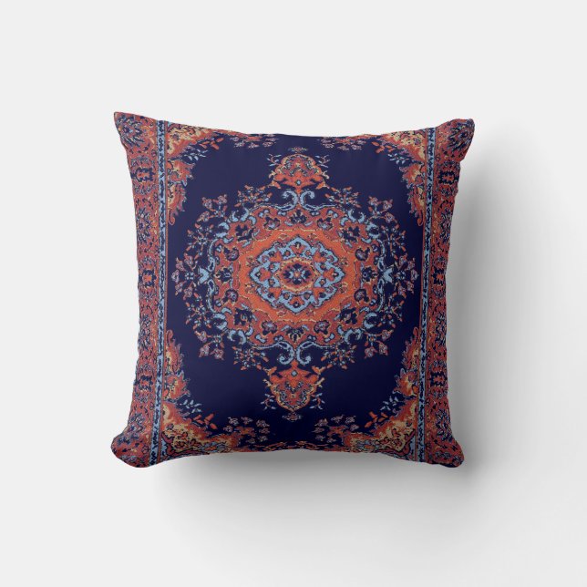 Vintage persian pattern throw pillow (Front)