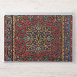 Vintage Persian Rug Pattern Red Blue Arabesque HP Laptop Skin