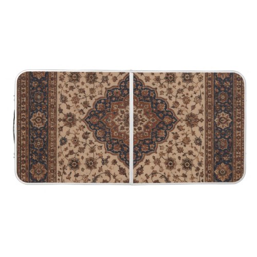 Vintage Persian Rug Pattern Throw Pillow | Elegant Beer Pong Table