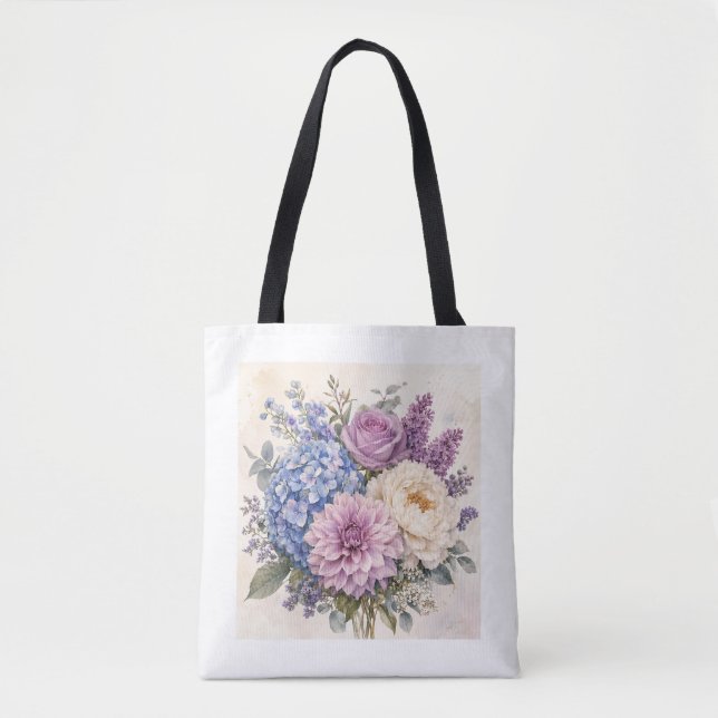 Vintage Persian Rug Pattern Tote Bag (Front)