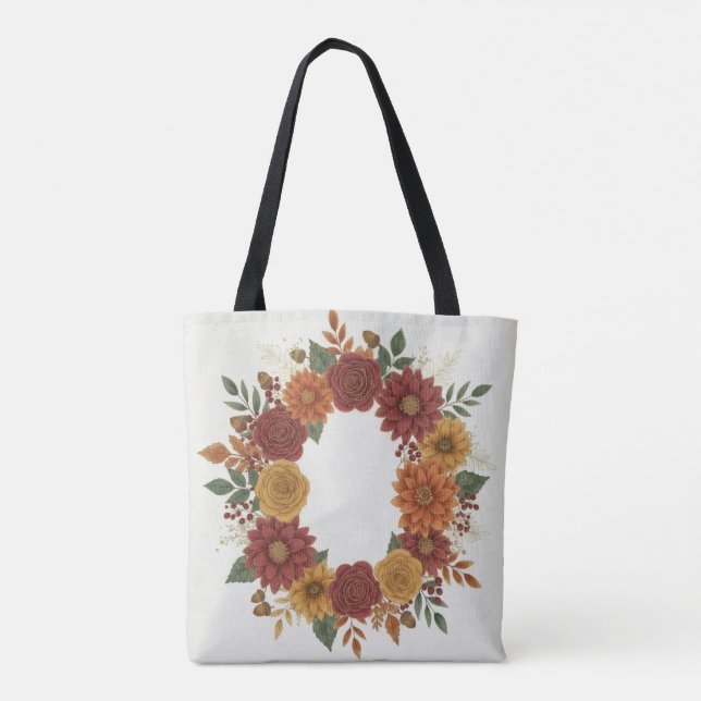 Vintage Persian Rug Pattern Tote Bag (Back)