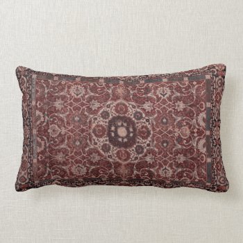 Vintage Persian Tapestry Lumbar Pillow by OutFrontProductions at Zazzle