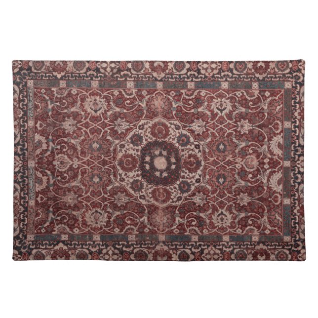 Vintage Persian Tapestry Placemat (Front)