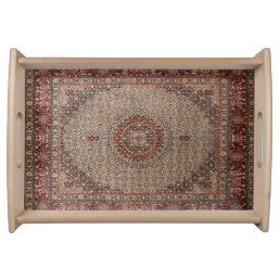 Vintage Persian Turkish Oriental Rug Carpet Serving Tray