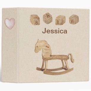 Vintage Personalized Baby Binder