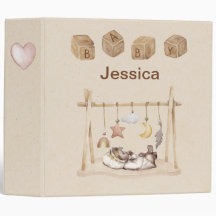 Vintage Personalized Baby Binder