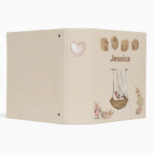 Vintage Personalized Baby Binder