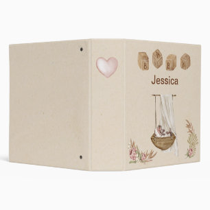 Vintage Personalized Baby Binder