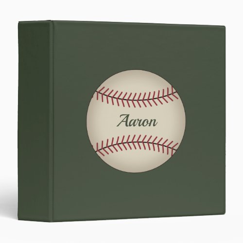 Vintage Personalized Baseball Card Binder Gift