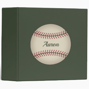 Vintage Personalized Baseball Card Binder Gift