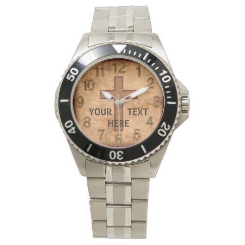 Vintage Personalized Christian Watch YOUR TEXT