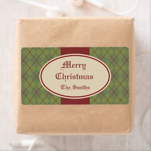 Vintage Personalized Christmas Gift Tags Labels