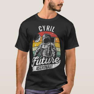 Vintage Personalized Cyril Future astronaut Space T-Shirt