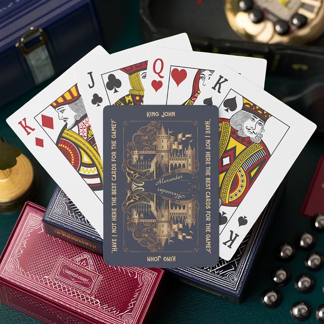 Vintage Personalized Elegant Quote Fun Poker Cards (Creator Uploaded)