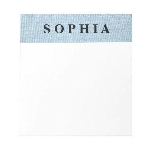 Vintage Personalized Modern Notepad