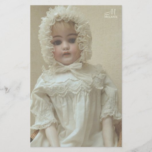 Vintage Personalized Victorian Antique Girl Doll (Front)