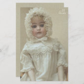 Vintage Personalized Victorian Antique Girl Doll (Front/Back)