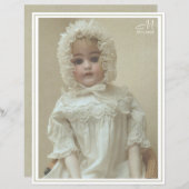 Vintage Personalized Victorian Antique Girl Doll (Front/Back)