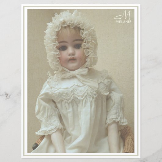 Vintage Personalized Victorian Antique Girl Doll (Front)