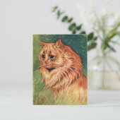 Vintage Pet Animals, Long Haired Orange Cat (Standing Front)