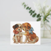 Vintage Pet Animals, Puppy Love Puppies with Bows (Standing Front)