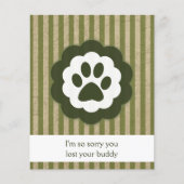 vintage pet loss sympathy card (Front)