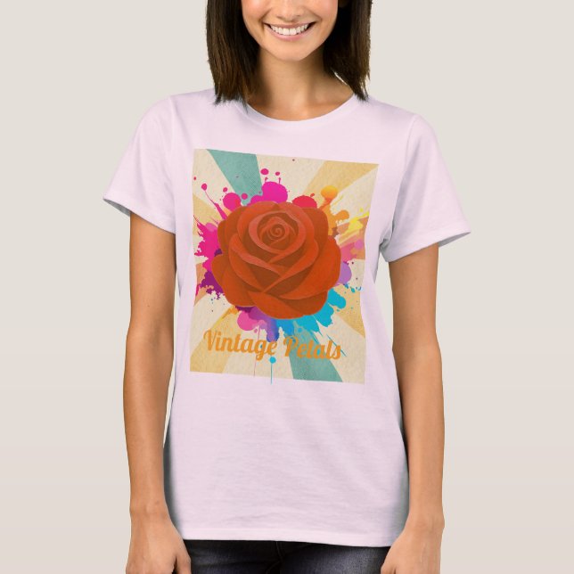 Vintage Petals T-shirt ADVcreators Article25 (Front)