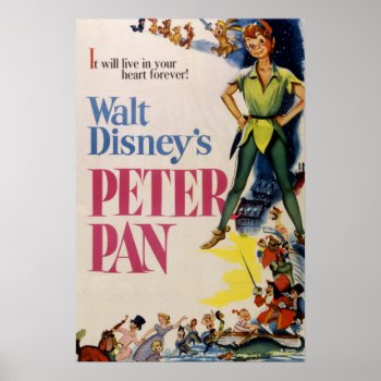 Vintage Peter Pan Poster by peterpan at Zazzle