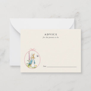 Vintage Peter rabbit Advice for baby girl