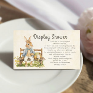 Vintage Peter Rabbit Baby Shower Display Shower Enclosure Card