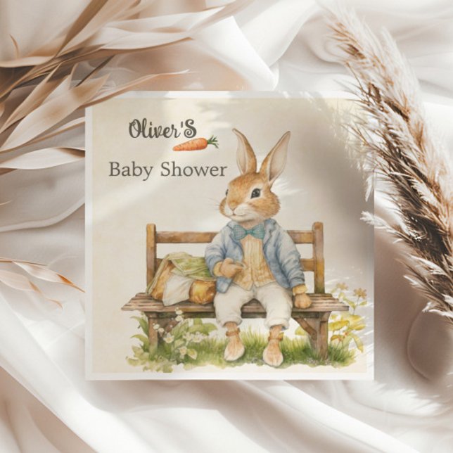 Vintage Peter Rabbit Baby Shower Napkins (Creator Uploaded)