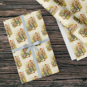 Vintage Peter Rabbit Beatrix Potter Carrot Kids Wrapping Paper