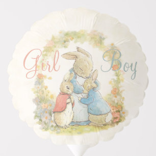 Vintage Peter The Rabbit Gender Reveal Boy Girl  Balloon