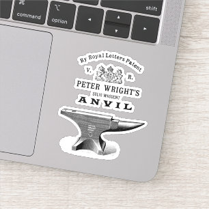 Vintage Peter Wright Anvil Blacksmithing Sticker