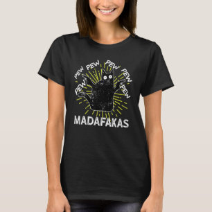 Vintage PewPewPew Madafakas Cat Crazy Pew 1 T-Shirt