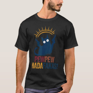 Vintage Pewpewpew Madafakas Cat Pew Wars Crazy Pew T-Shirt